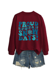 Damen Sweatshirt mit kreativem Aufdruck und lässigem Schnitt