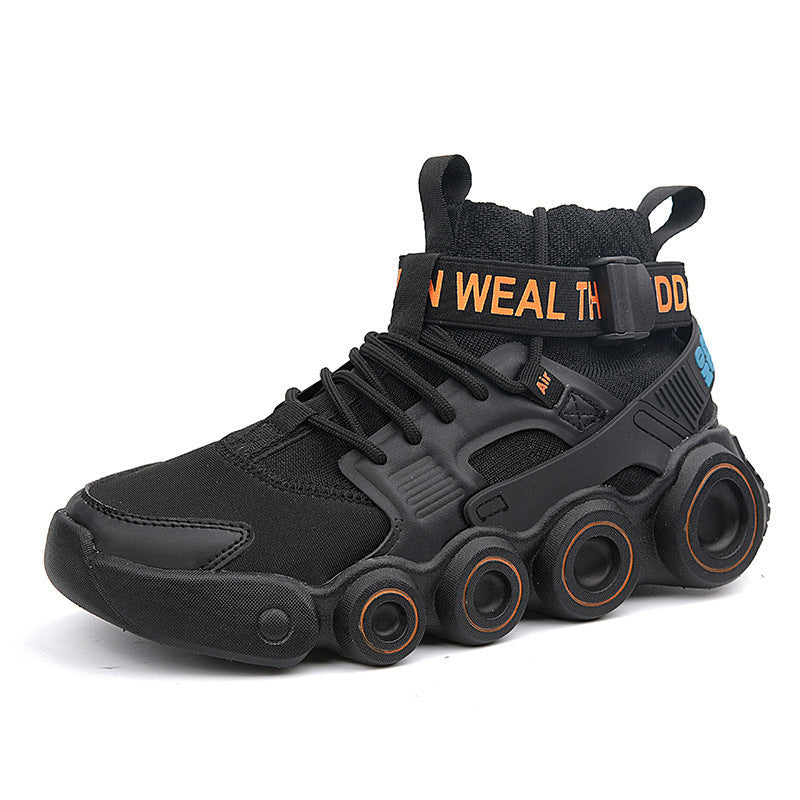Damen Streetwear High-Top Sneakers mit innovativem Riemensystem