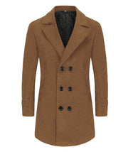 Herren eleganter doppelter Knopfmantel Aliams