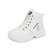 Damen modische High-Top Sneakers mit trendy Reißverschluss und komfortablem Innenfutter