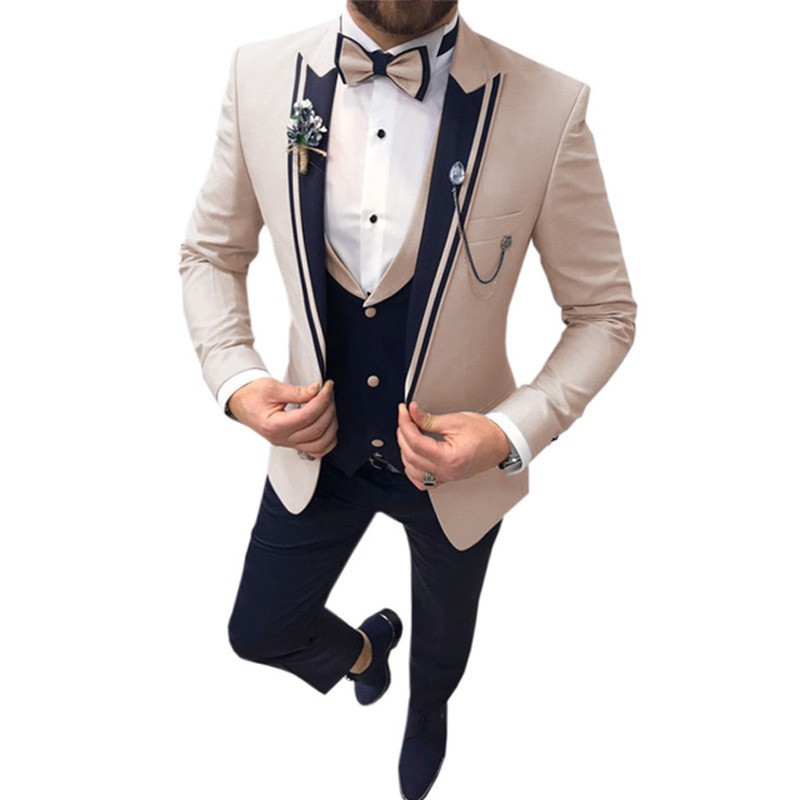 Slim Fit Hochzeitsgast Anzug für Herren | 3-Teilig