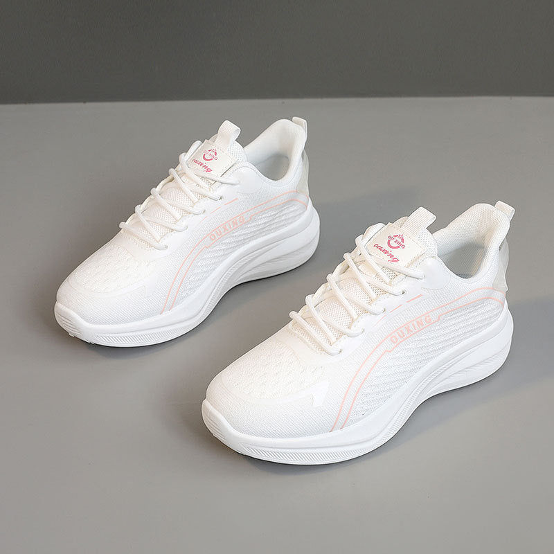 Damen Lauf-Sneaker mit atmungsaktivem Mesh-Obermaterial und dämpfender Sohle