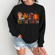 Damen Sweatshirt mit herbstlichem Motiv und lässigem Schnitt