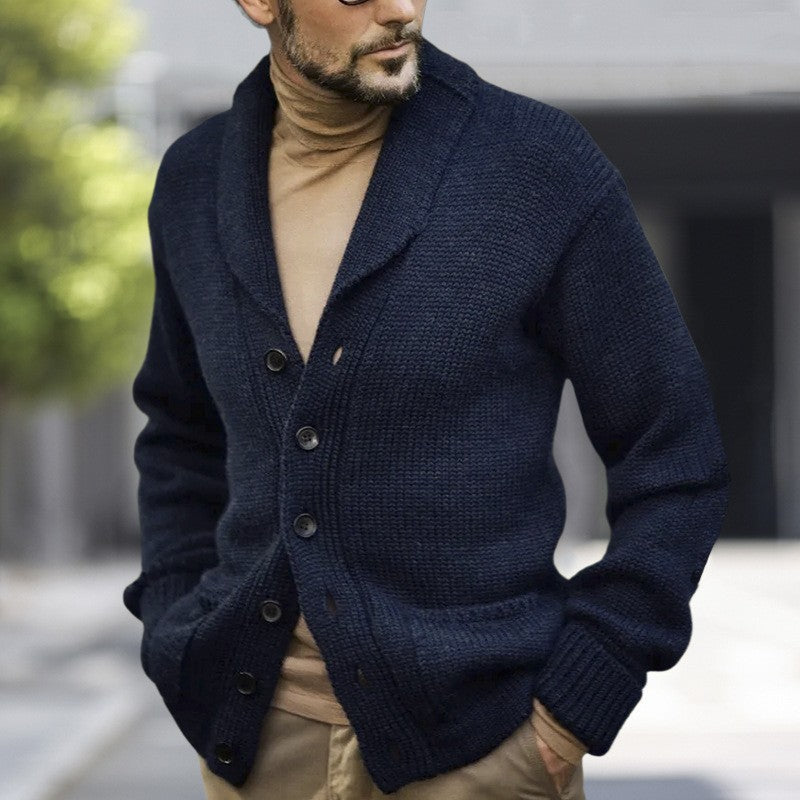 Herren kuscheliger Strickcardigan Aliams