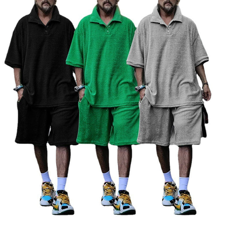 Herren lässiges Oversized T-Shirt mit kurzen Ärmeln Aliams