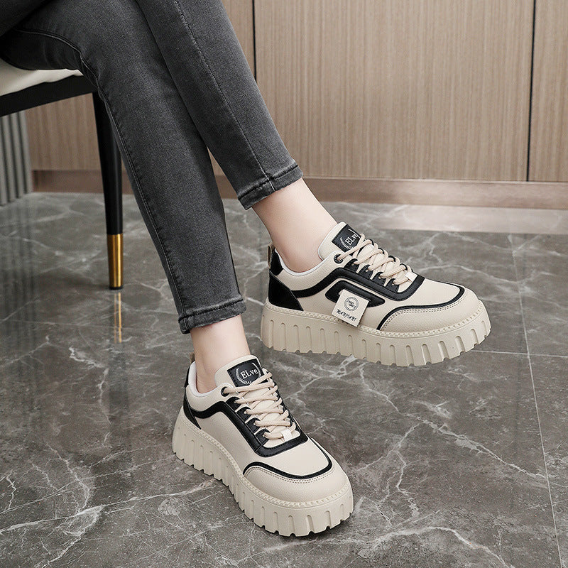 Damen modische Chunky Sneaker mit dämpfender Gummisohle und atemberaubendem Design