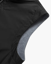 Luka | Schlank geschnittene Bodywarmer Schwarze Zip up Weste