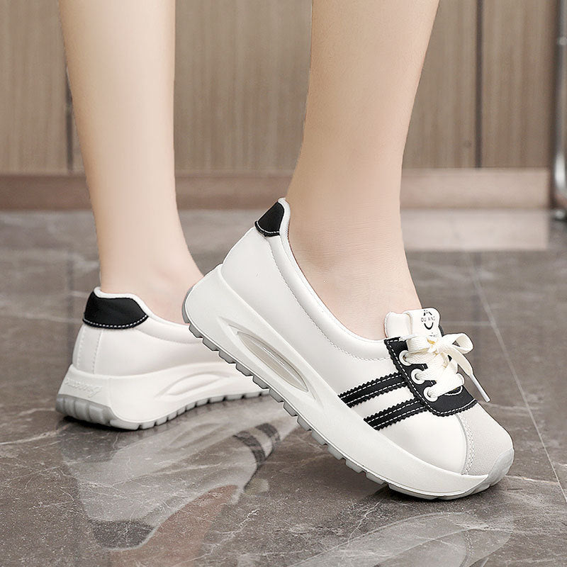 Damen bequeme Sneaker mit atmungsaktivem Obermaterial und dämpfender Laufsohle