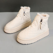 Damen Warmgefütterte Ankle Boots mit innovativem Reißverschluss