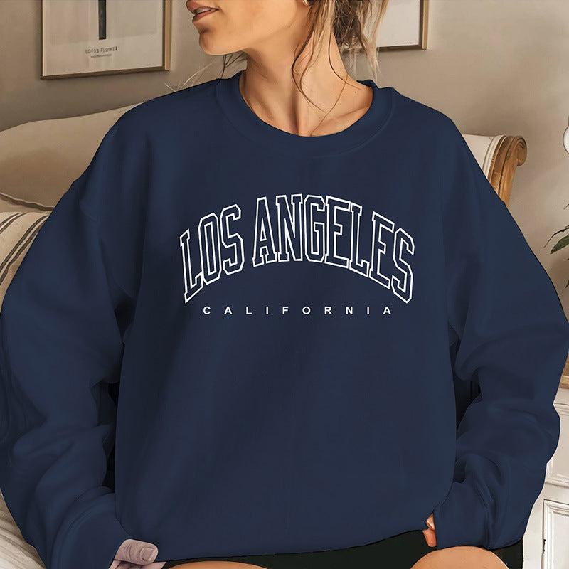 Damen Sweatshirt mit kreativem Schriftzug und lässigem Schnitt