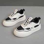 Damen modische chunky Sneakers mit atmungsaktivem Obermaterial und bequemer Dämpfung