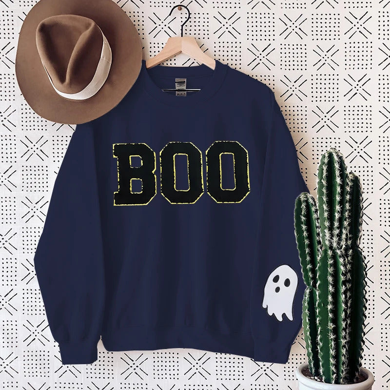 Damen Sweatshirt mit gruseligem Aufdruck