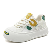 Damen Sportliche Plateau Sneakers mit atmungsaktivem Mesh-Obermaterial und dämpfender Sohle