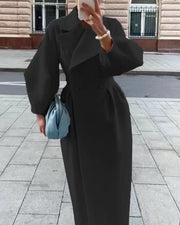 Damen Eleganter Trenchcoat mit tailliertem Schnitt und seitlichem Schlitz