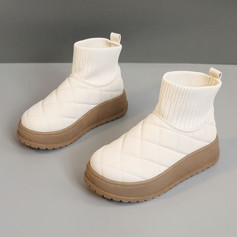 Damen Winter Sneakers mit isolierendem Fleece-Futter und rutschfester Sohle