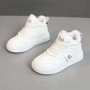 Damen modische High-Top Sneakers mit kuscheligem Innenfutter und rutschfester Sohle