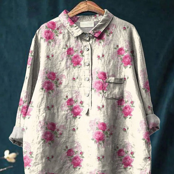 Anita Französische Vintage-Bluse Damen | Elegante Bluse