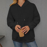 Damen Oversize Kapuzenpullover mit strukturiertem Design