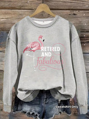 Damen Sweatshirt mit einzigartigem Flamingo-Motiv und inspirierendem Aufdruck
