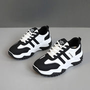 Damen Sportliche Sneaker mit atmungsaktiver Oberflächenstruktur und rutschfester Laufsohle