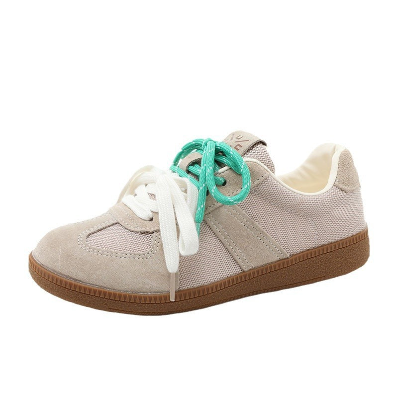 Damen Sportliche Sneaker aus strapazierfähigem Material mit atmungsaktiven Einsätzen