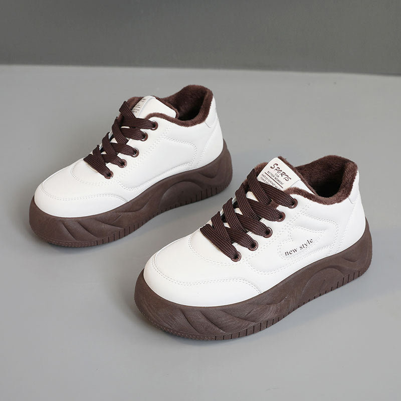 Damen Sportliche Sneakers mit flauschigem Innenfutter