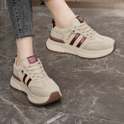 Damen trendige Sneakers mit dämpfender Sohle und atmungsaktiver Innenausstattung