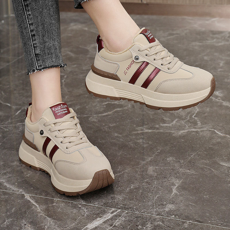 Damen trendige Sneakers mit dämpfender Sohle und atmungsaktiver Innenausstattung