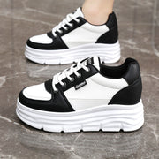 Damen modische Plateau-Sneaker mit komfortabler Dämpfung