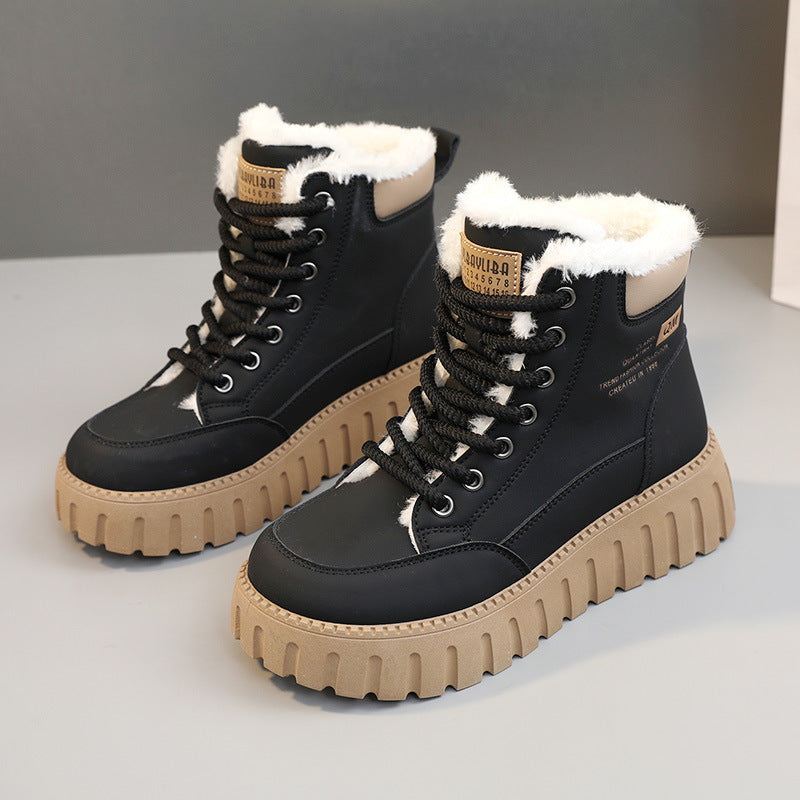 Damen Winterstiefel mit bequemem Fleece-Futter und rutschfester Sohle
