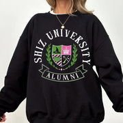 Damen Oversized Sweatshirt mit Universitätsemblem und lässigem Schnitt