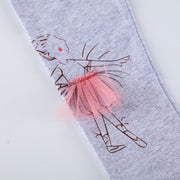 Mädchen Leggings mit niedlicher Ballett-Tüllapplikation Drune