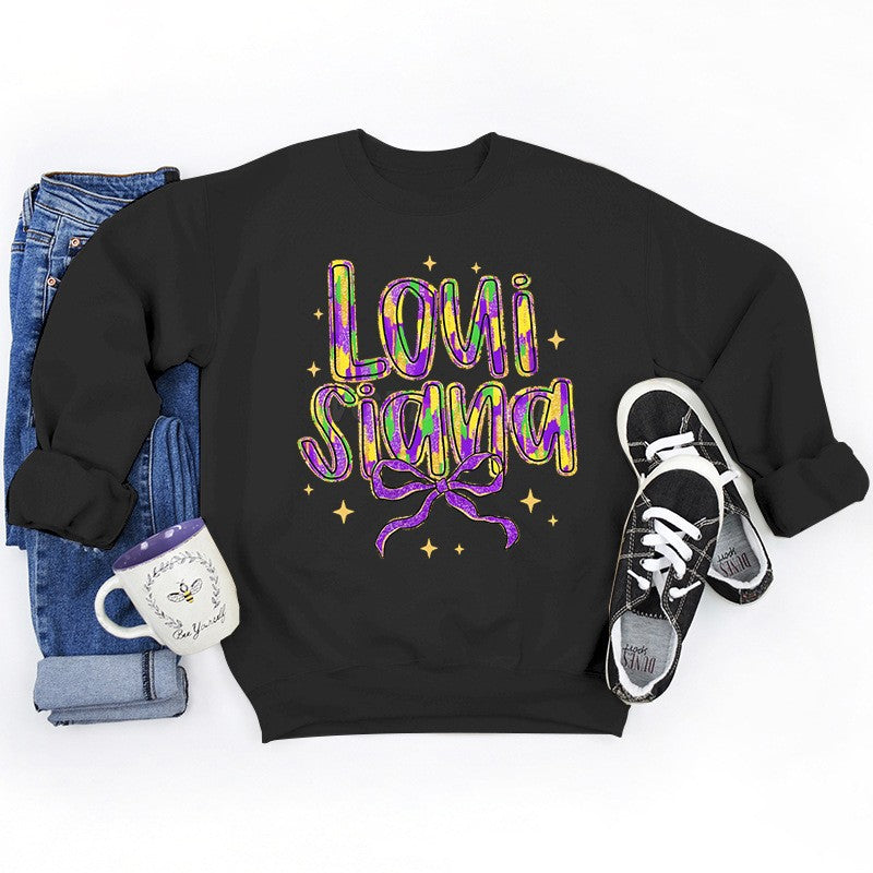 Damen Sweatshirt mit kreativem Schriftzug und weichem Innenfutter