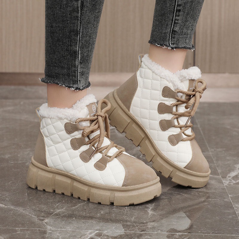 Damen Winterliche Stiefel mit kuscheligem Innenfutter und rutschfester Sohle