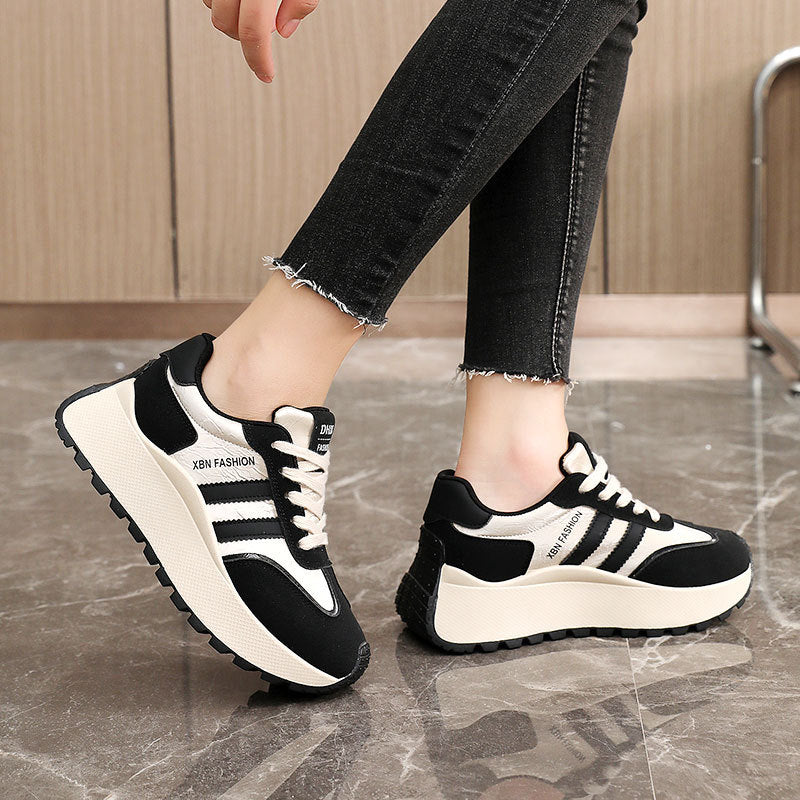 Damen Chunky Sneakers mit ergonomischer Dämpfung und rutschfester Laufsohle