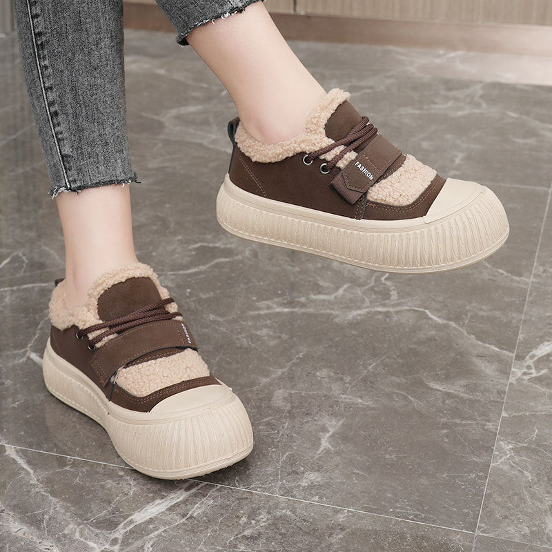 Damen Winterfreizeitschuhe mit kuscheligem Fleece-Innenfutter und rutschfester Sohle