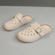 Damen bequeme Clogs mit modischem Riemen und atmungsaktivem Obermaterial