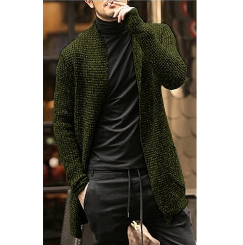 Herren lässige Strickjacke mit stylishen Details Aliams