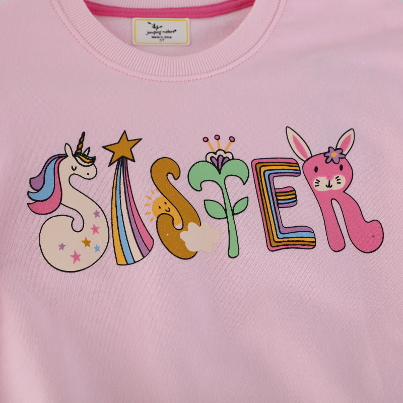 Mädchen Sweatshirt mit buntem Tier- und Motivdruck Drune