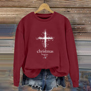 Damen Sweatshirt mit christlichem Motiv und weichem Innenfutter