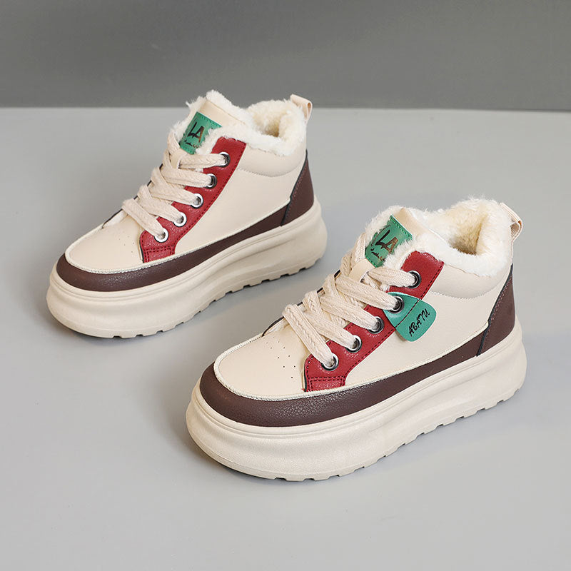 Damen High-Top Sneakers mit kuscheligem Innenfutter und rutschfester Sohle