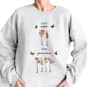 Damen Sweatshirt mit floralem Druck und inspirierendem Schriftzug