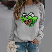 Damen Sweatshirt mit kreativem Herzdesign und auffälligem Motiv