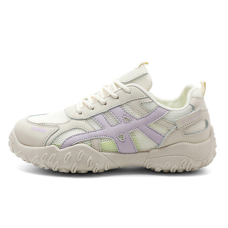 Damen Sportliche Sneaker mit atmungsaktivem Netzmaterial und dämpfender Laufsohle
