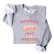Damen Sweatshirt mit kreativem Cocktailmotiv und lässigem Schnitt