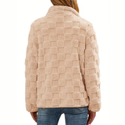 Damen Fleecejacke mit strukturiertem Design und seitlichen Eingrifftaschen