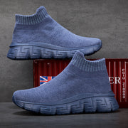 Damen Strick-Sneaker mit elastischem Knöchelabschluss