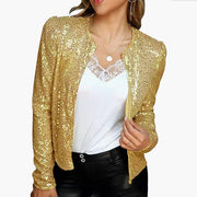 Damen Strickjacke mit Glitzereffekt – Heidi-Mode