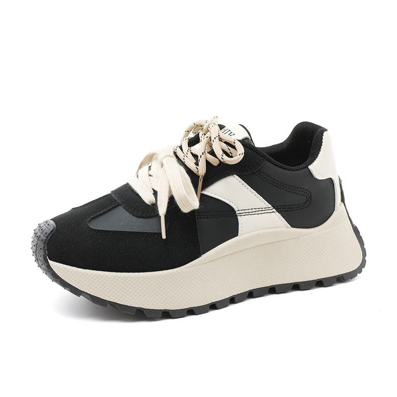 Damen Sportliche Plateau Sneakers mit atmungsaktiver Polsterung