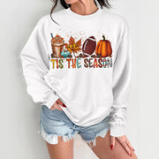 Damen Sweatshirt mit herbstlichem Motiv und lässigem Schnitt